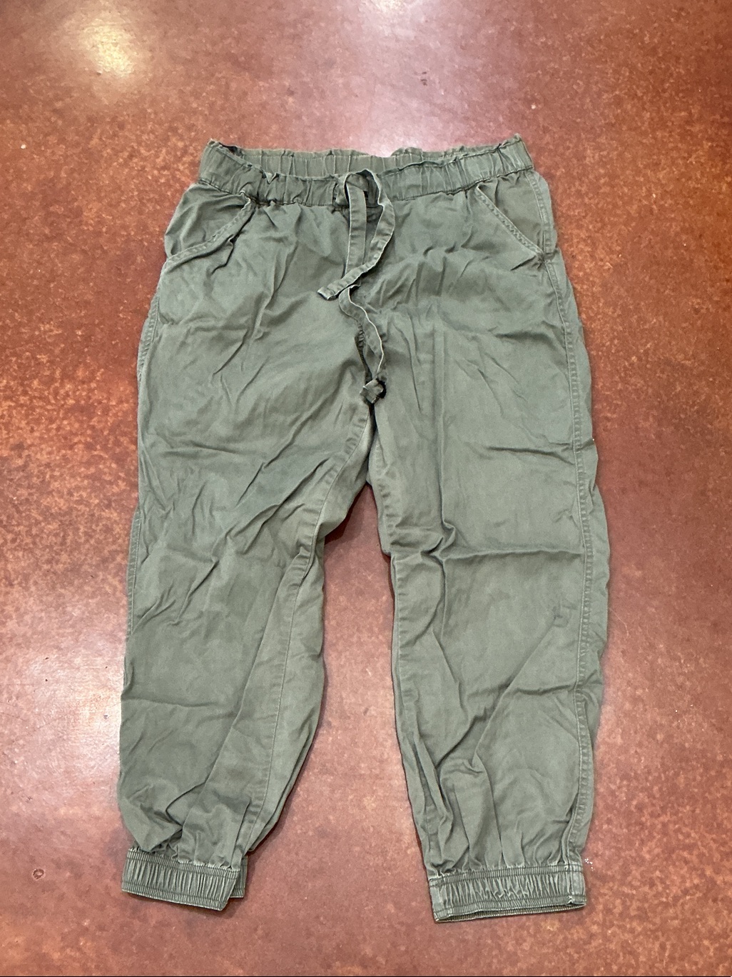 Knox Rose Olive Drawstring Jogger Pants